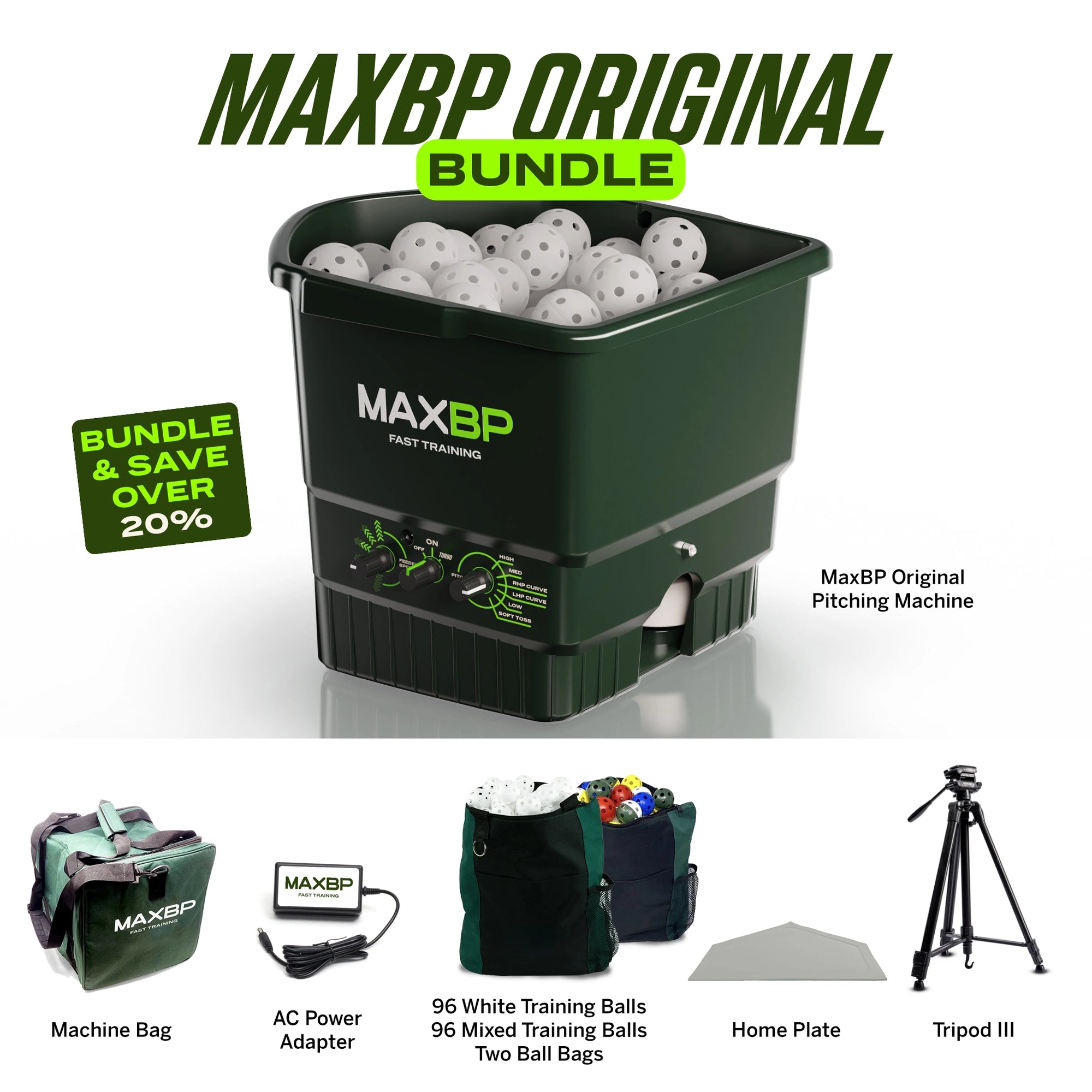 MaxBP Original Pitching Machine Package #1