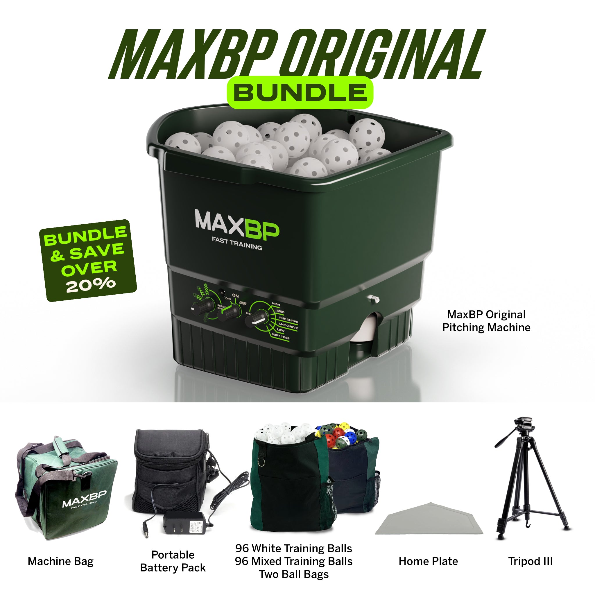 MaxBP Original Pitching Machine Bundle #1