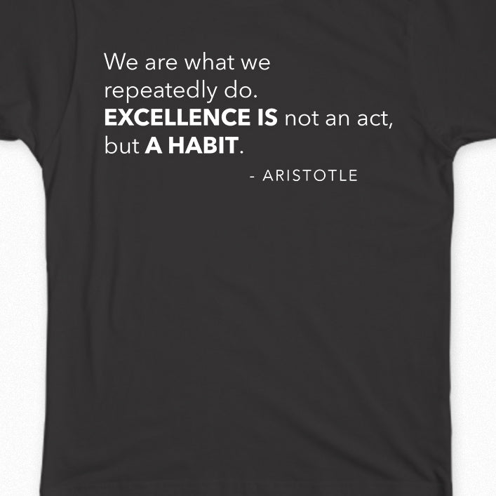 MaxBP Winter 2019/20 T-Shirt: "Excellence is a Habit" - 50% OFF - (SOLD OUT)